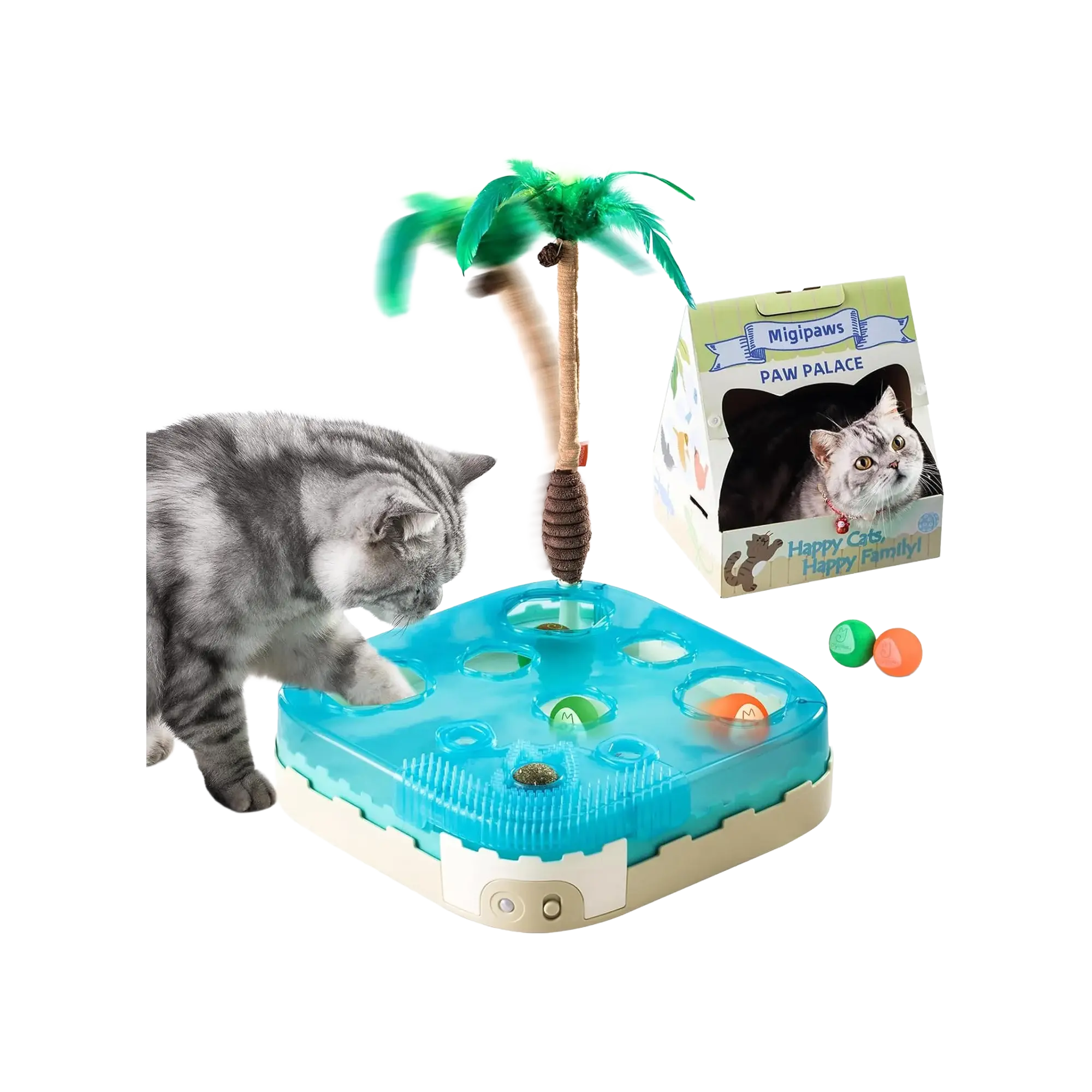 Migipaws 7-in-1 Interactive Automatic Cat Toy