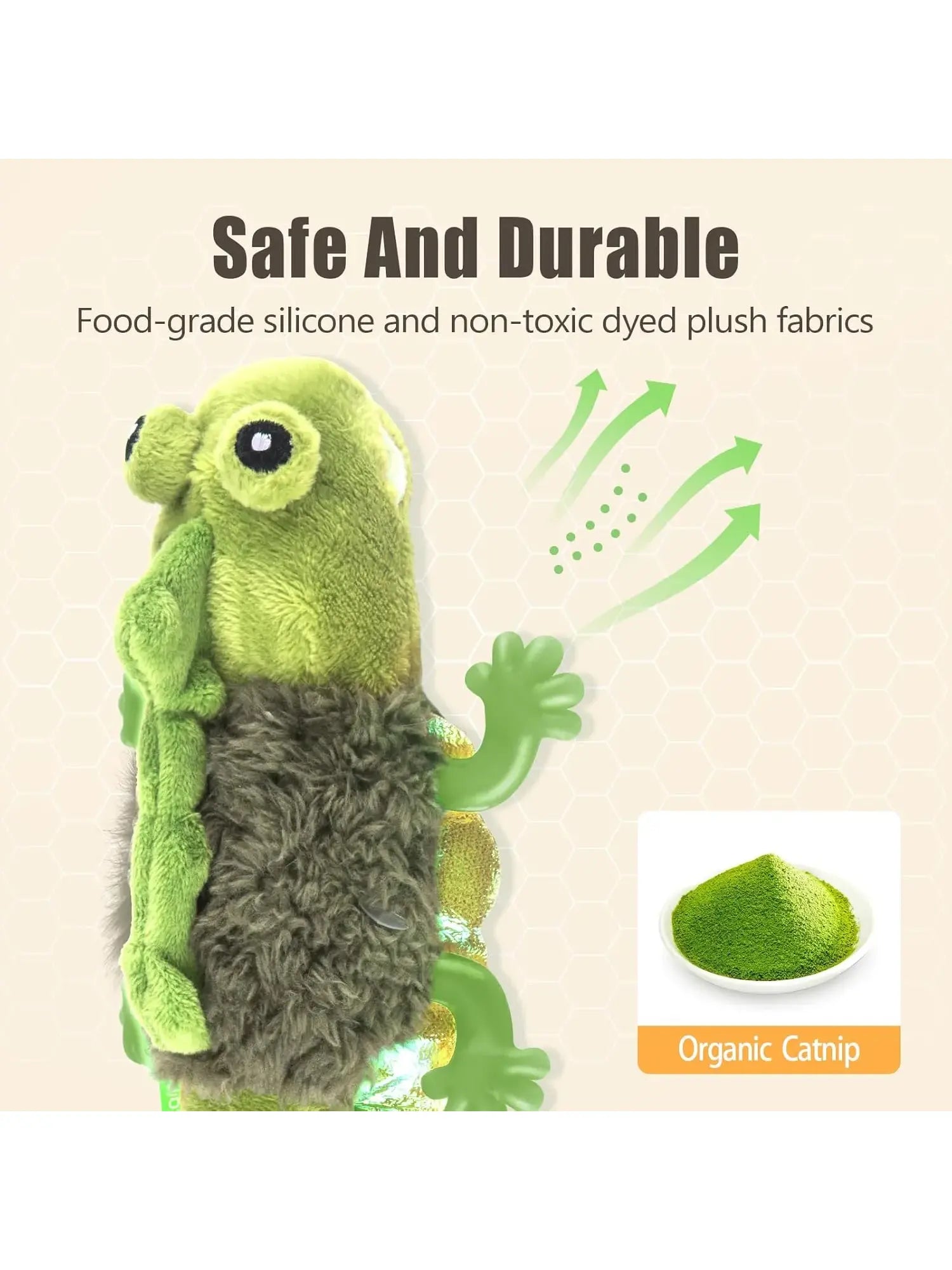 Migipaws Flapping Chirping Lizard Cat Toy