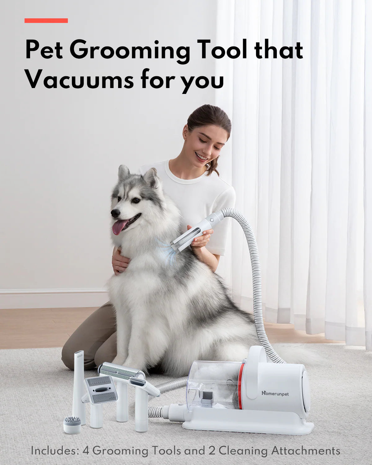 HomerunPet Pet Grooming Kit Vacuum