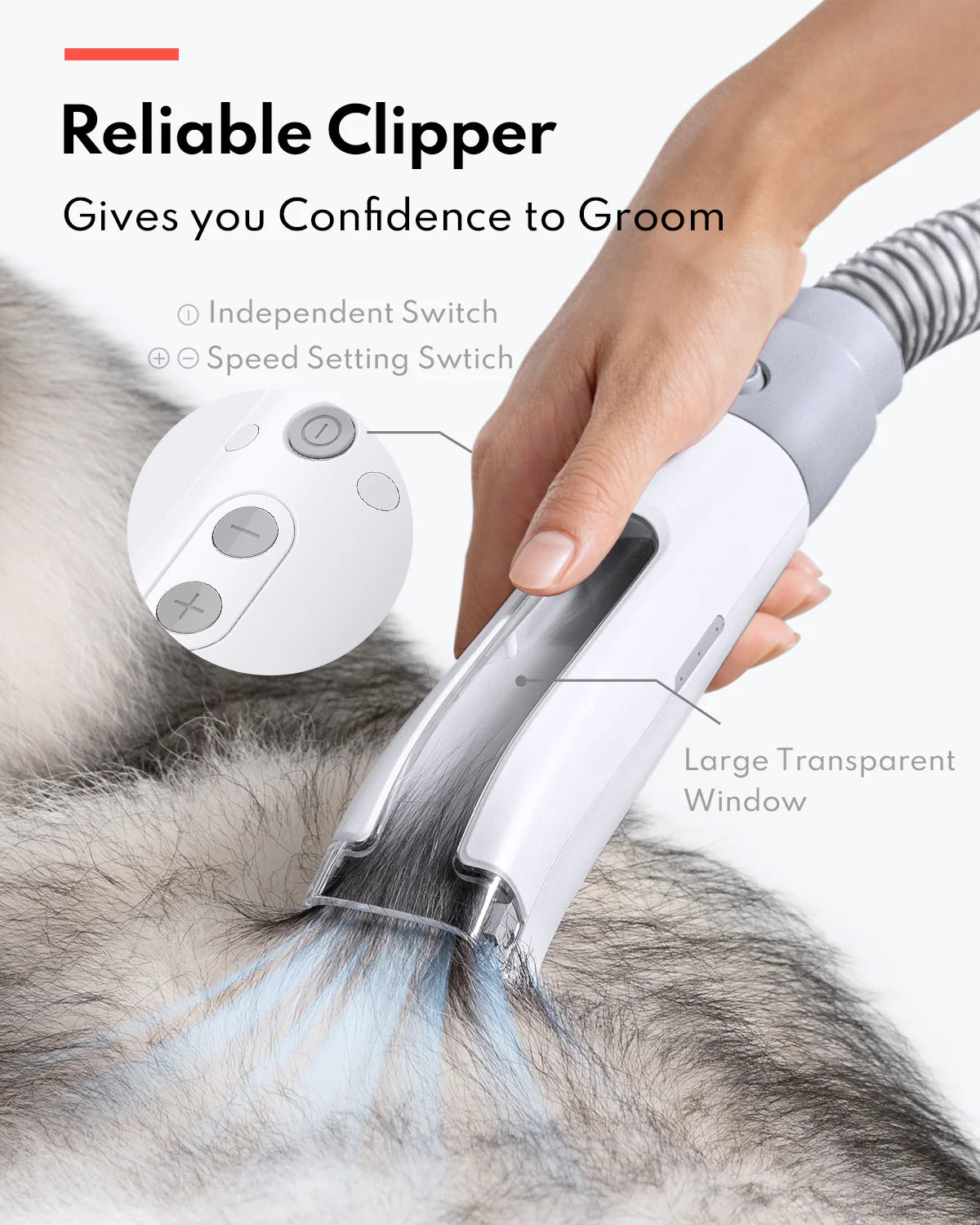 HomerunPet Pet Grooming Kit Vacuum