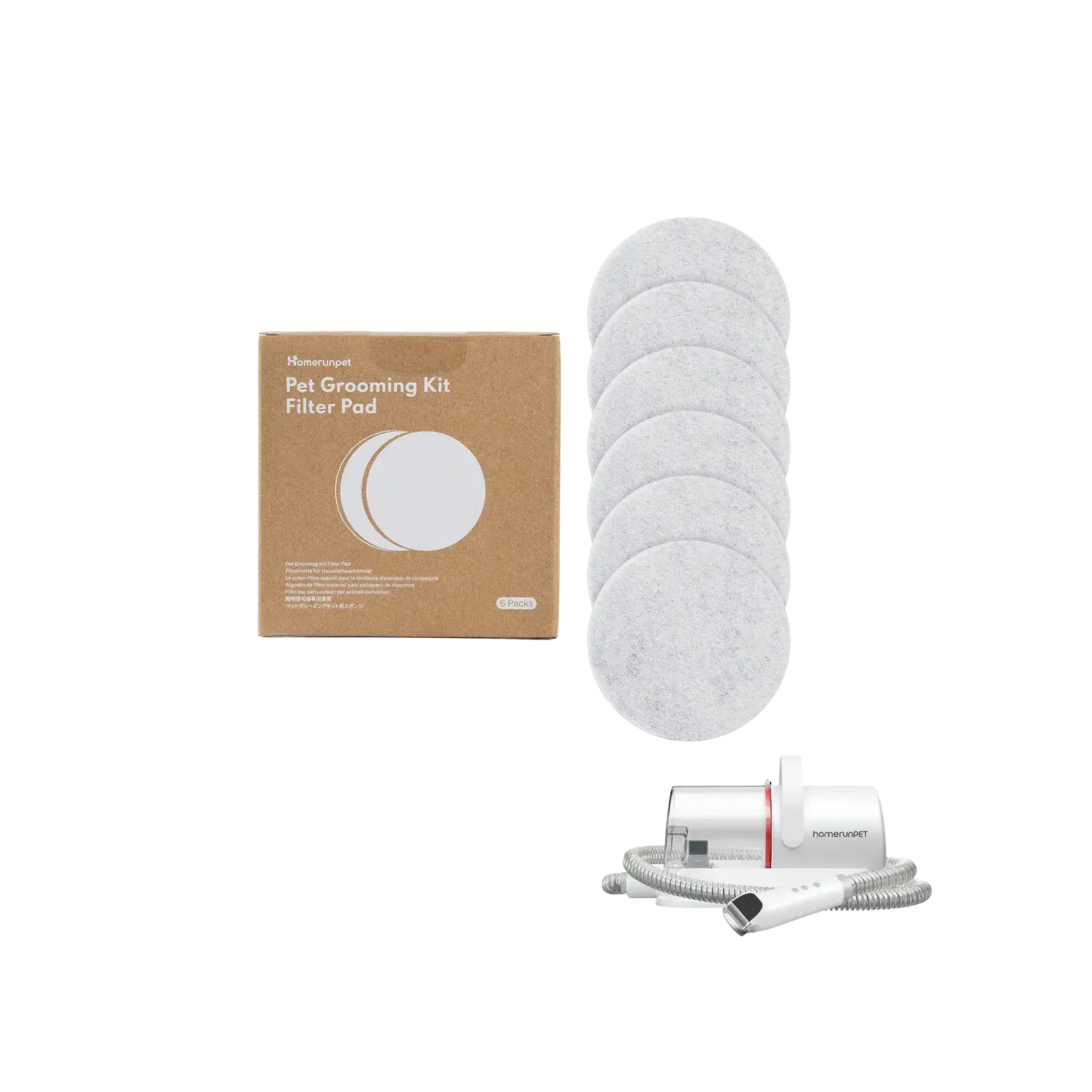 HomerunPet Sponge for Grooming Kit Vacuum - 6 pcs