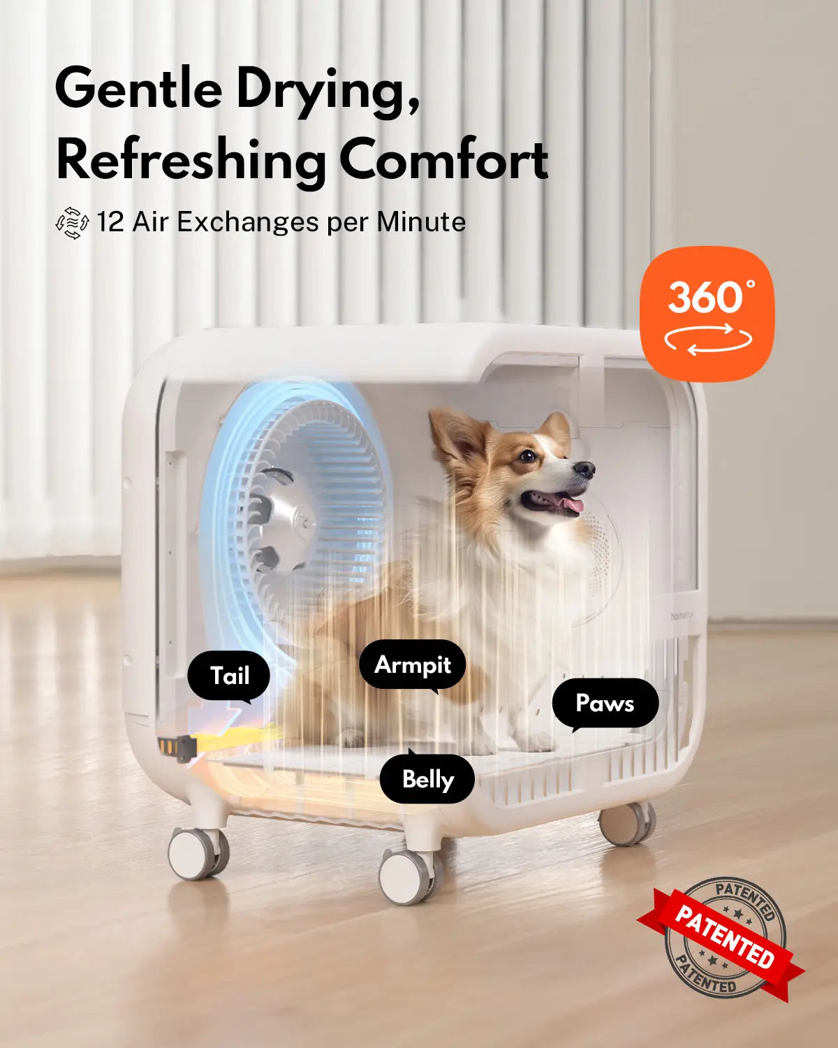 HomerunPet Drybo Ultra Pet Drying Pod - 135L