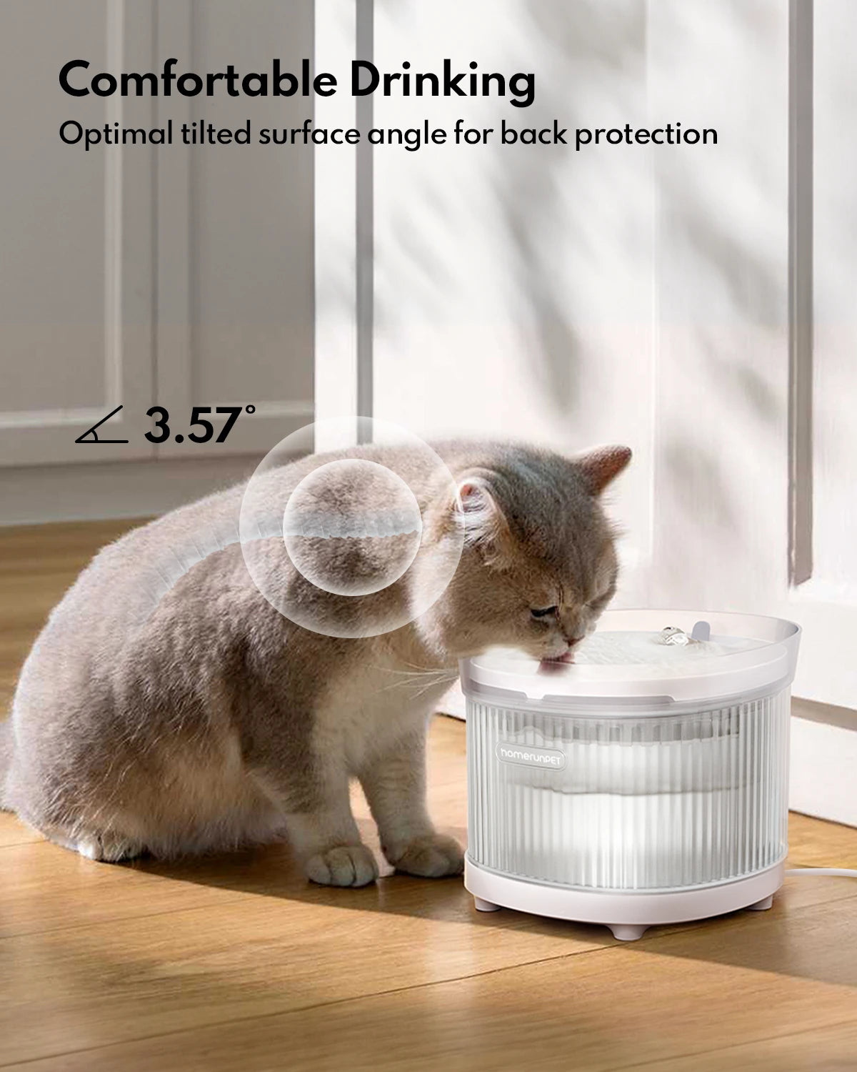 HomerunPet Plug-in Pet Water Fountain