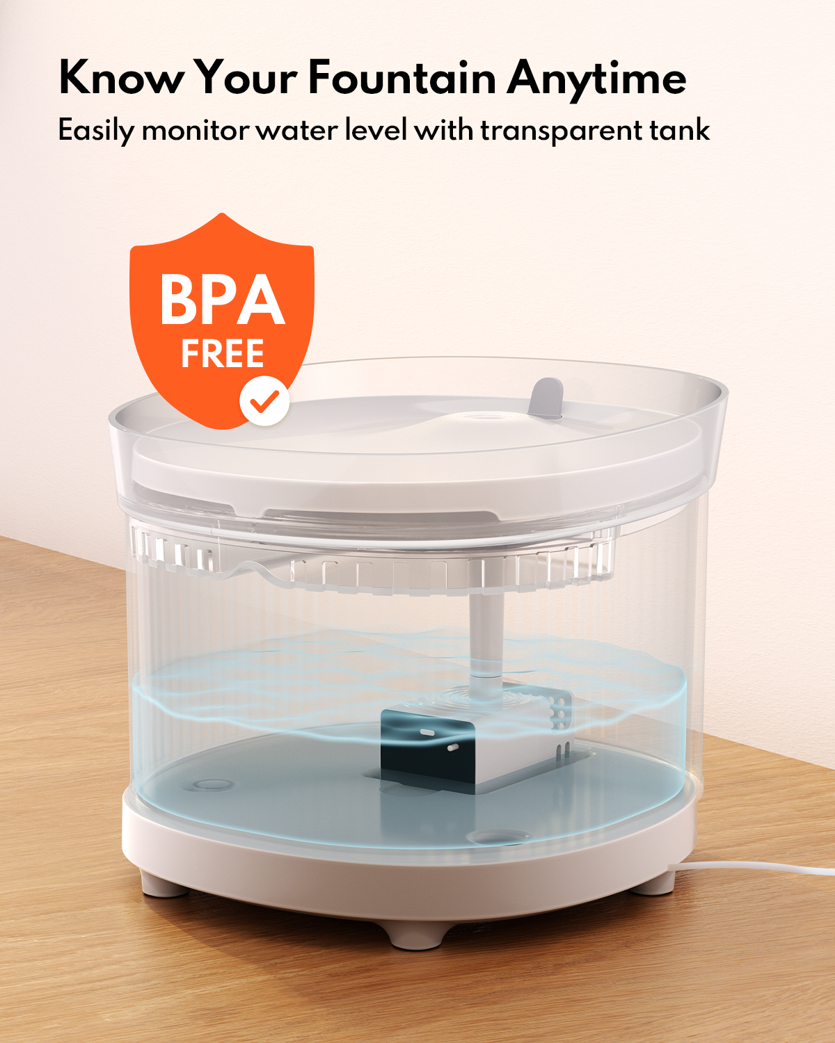 HomerunPet Plug-in Pet Water Fountain